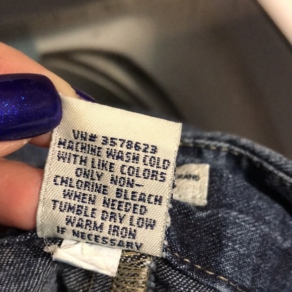 VINTAGE CHEROKEE SKIRT BLUE DISTRESSED WOMENS SIZE 14 - Picture 10 of 11